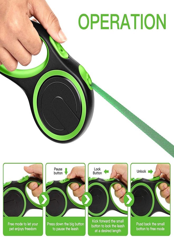 Pets Empire Adjustable Retractable Dog Leash 5 Mtr|Heavy Duty Leash for Pets with 360° Tangle Free Design |Strong Nylon Tape|Anti-Slip Handle| Built in Spring|One-Click Brake Pause| (Medium, Blue) - Image 4